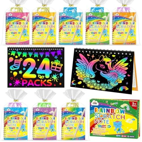 Limited-time offer: ZMLM 24 Pack Scratch Art, Party Bag Fillers for Kids,Scratch Books for Kids from 24.99 £ to 24.99 £ (save 0.00%)
