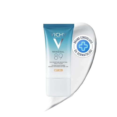 Offre limitée : Vichy - Minéral 89 - Fluide Quotidien Boost Hydratation 72H - Soin de Jour à base d'Eléments Hydratants et Acide Hyaluronique - Protection Solaire SPF 50 - Efficacité Prouvée Cliniquement de 25.53 € à 21.89 € (14% de remise)
