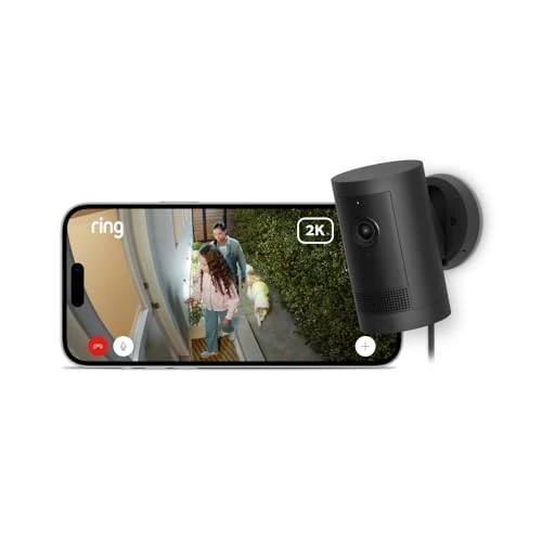 Oferta limitada: Ring | Cámara exterior Plus con enchufe (Outdoor Camera Plus última generación) | Vídeo 2K de gran angular | Cámara inalámbrica exterior | Prueba gratuita de 30 días del plan de suscripción Ring de 99.99 EUR a 59.99 EUR (ahorro 40%)