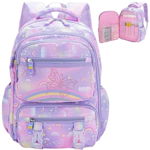 Limitiertes Angebot: Shinkuro Kinderrucksack für Mädchen, Geräumig School Bag mit Verstellbaren Trägern, Ergonomischer Kindergartenrucksack für 4-8 Jährige, wasserdicht und laptops für mädchen, ferien und zeitreisen von 17.50 EUR auf 17.50 EUR (Spare 0%)