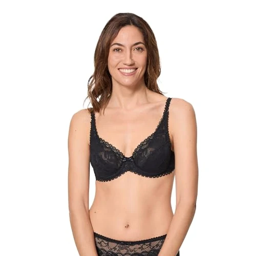 Zeitlich begrenztes Angebot: Playtex BH New Flower Elegance Bügel Damen x1 Schwarz 95F von 26.17 € auf 26.17 € (0.00% Rabatt)