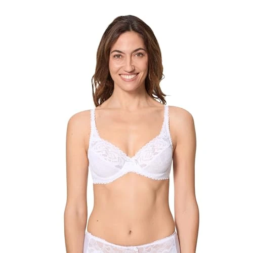 Playtex BH New Flower Elegance Bügel Damen x1 Weiß 90B