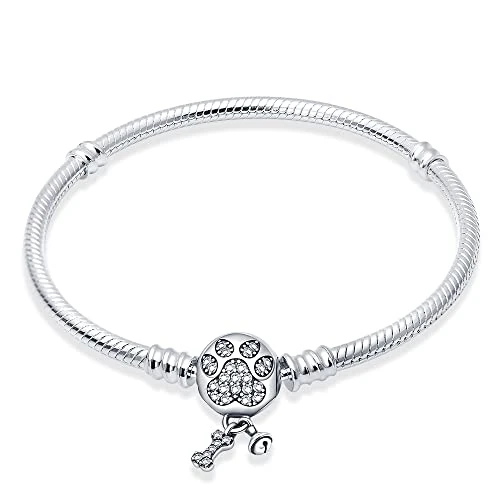 Offerta a tempo: KUNSIR Moments-Bracciale Donna Adatto per Ciondolo Argento Sterling 925 Braccialetto Snake Bracciali Compatibile con Pandora Ciondolo - 0.00% da 9.99 € a 9.99 €