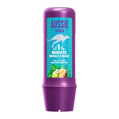 Offre limitée : Aussie SOS 1 Minute Miracle Colour Rescue Masque 250 ml pour nourrir en profondeur les cheveux secs et colorés de 13.25 € à 13.25 € (0.00% de remise)