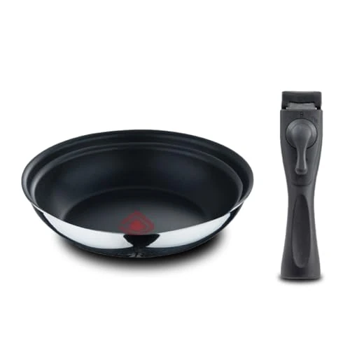 BERGNER- 3-delige pannenset (24 + 26 cm) met afneembare handgreep - roestvrij staal - ILAG Essential antiaanbaklaag - Heatdot Technology