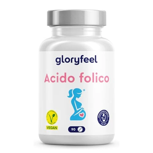Offerta a tempo: Acido Folico 400 µg, Supporto al Sistema Immunitario*, per il 1° Trimestre (3 mesi), Vitamina B9 ad Alto Dosaggio, Alta Biodisponibilità, 100% Vegan - 40% da 9.99 € a 5.99 €