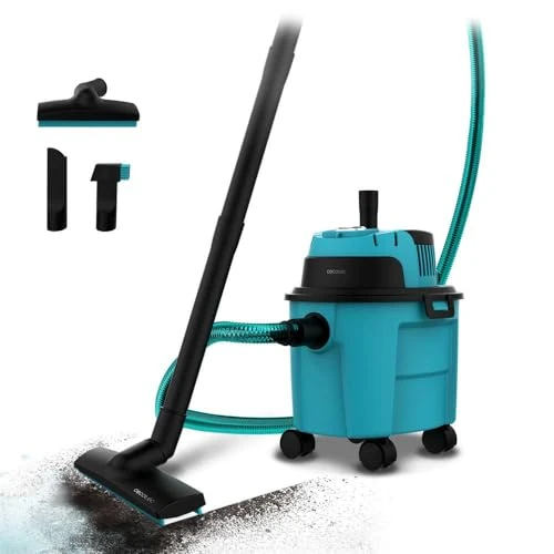 Cecotec Vacuum Cleaner with Cord for Dry and Wet - Solids and Liquids 10L Conga Rockstar Wet & Dry Compact Garden. 1000W, Lightweight, Compact, Dual Function of Sucking and Blowing, Acc