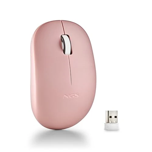 Tijdelijke aanbieding: NGS Fog Pro Pink - Draadloze optische muis 1000 DPI, Nano USB, stille knoppen, Plug & Play, ambidextrous, compatibel met pc, Mac en laptop, roze van 6.99 € naar 6.99 € (0.00% korting)