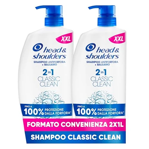 Limitiertes Angebot: Head & Shoulders Anti-Schuppen-Shampoo 2in1 Classic Clean für Kopfhaut und fettiges Haar, 2 x 1000 ml von 29.25 EUR auf 29.25 EUR (Spare 0%)