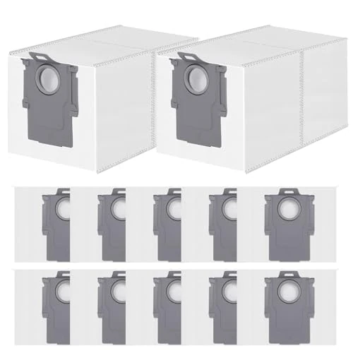 Offre limitée : Lot de 12 Sacs à Poussière pour Roborock QV 35A/35S/Q Revo/Qrevo S/Pro/Qrevo Edge/S5A/S5V/Qrevo Curv/2 Flow/S8 MaxV Ultra/QR 598/798, Saros 20/10R/Z70 Robot Aspirateur, Accessoires Sac à Poussière de 19.98 € à 19.98 € (0.00% de remise)