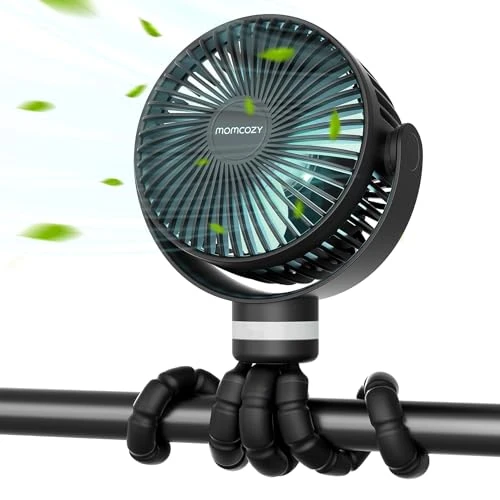 Offre limitée : momcozy Ventilateur Poussette Noir, 8000mAh, 27H, 4 Vitesses, 360° de 31.99 € à 29.99 € (6% de remise)