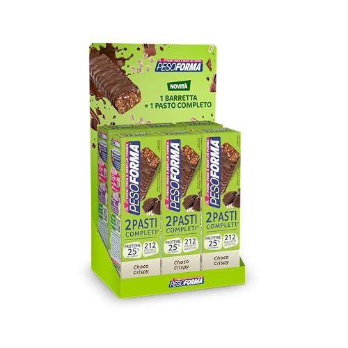 Offerta a tempo: PESOFORMA BARRETTE Gusto Choco Crispy, Pack da 6 - 50% da 19.74 € a 9.87 €