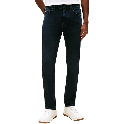 Offerta a tempo: Tommy Hilfiger Straight Denton Jeans Washes, Pantaloni, Uomo, Denim (Blue Black), 31W / 34L - 37% da 119.90 € a 74.99 €