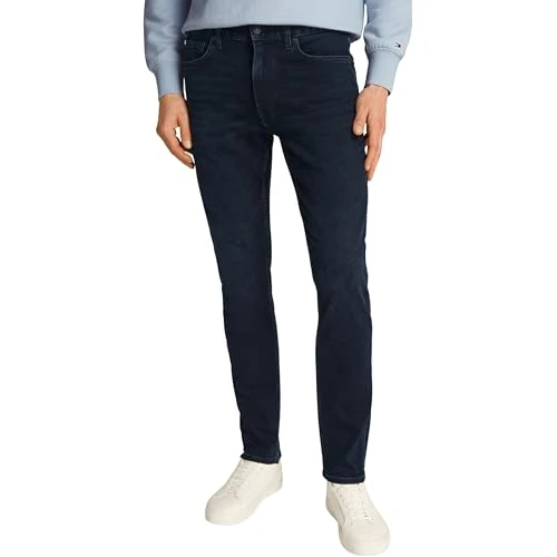 Offerta a tempo: Tommy Hilfiger Straight Denton Jeans Washes, Pantaloni, Uomo, Denim (Blue Black), 29W / 32L - 55% da 119.90 € a 53.87 €