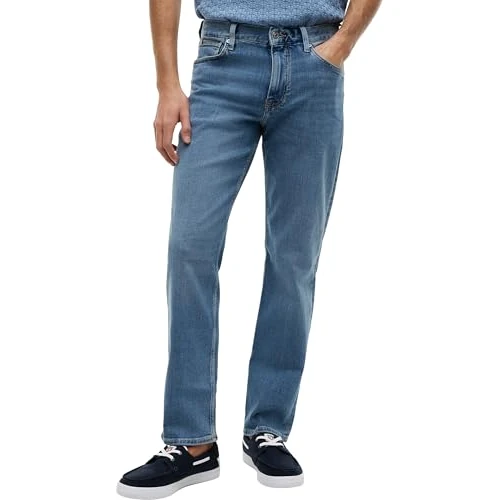 Oferta limitada: Tommy Hilfiger Straight Denton Jeans Washes Vaqueros, Denim (Light Blue), 32W / 30L para Hombre de 99.90 € a 49.95 € (ahorro 50%)