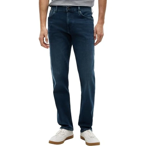 Offerta a tempo: Tommy Hilfiger Straight Denton Jeans Washes, Pantaloni, Uomo, Denim (Tinted Blue), 38W / 34L - 37% da 119.90 € a 74.99 €
