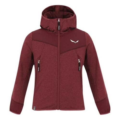 Zeitlich begrenztes Angebot: Salewa Agner Melange Pl K Fz Hoodie, Syrah, 128 von 55.81 € auf 55.81 € (0.00% Rabatt)