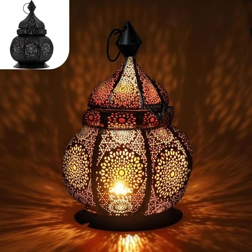 Offerta a tempo: Gadgy Lanterna Marocchina in Metallo 26 cm Artigianale - 17% da 35.94 € a 29.95 €