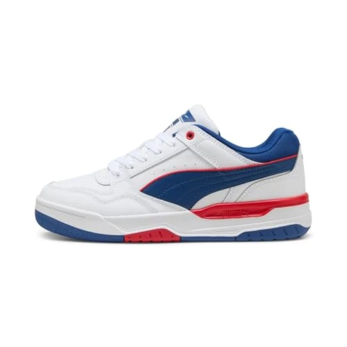 PUMA Unisex Rebound Retro Sneaker, na cały czas RED-Clyde Royal White, 45 EU, For All Time Red Clyde Royal PUMA White, 46 EU