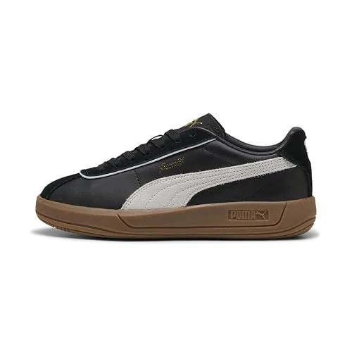 Puma Puma Club KLASSIKA - Scarpe da Ginnastica Femmina, Puma Black-Puma White-Puma Gold,