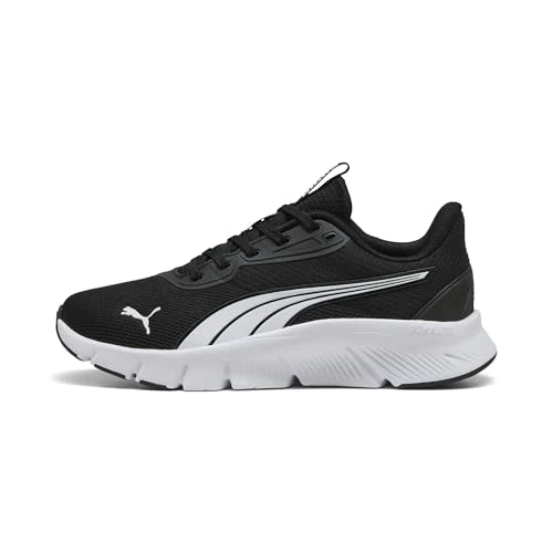 PUMA FLEXFOCUS LITE Moderne JR Sneaker, zwart wit, 3.5 UK, Puma Zwart Puma Wit, 36 EU