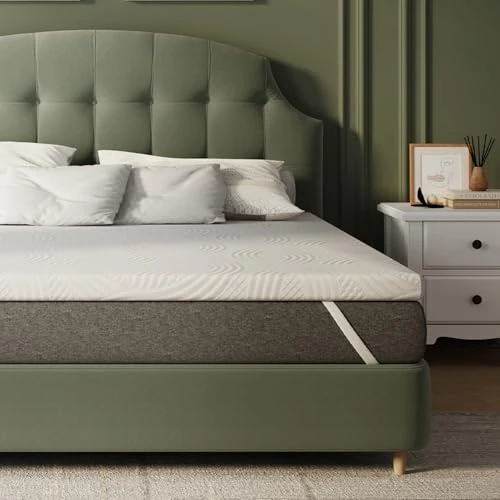 Limited offer: Novilla Topper, 160 x 200 7.5 cm, Bamboo Fibre Mattress Topper, Removable and Washable at 60 °C, Breathable and Fresh, White from 89.99 EUR to 71.99 EUR (save 20%)