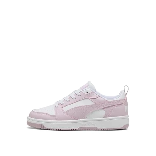 PUMA Mixte Rebound V6 Low Basket, White-Rose Mauve, 48 EU
