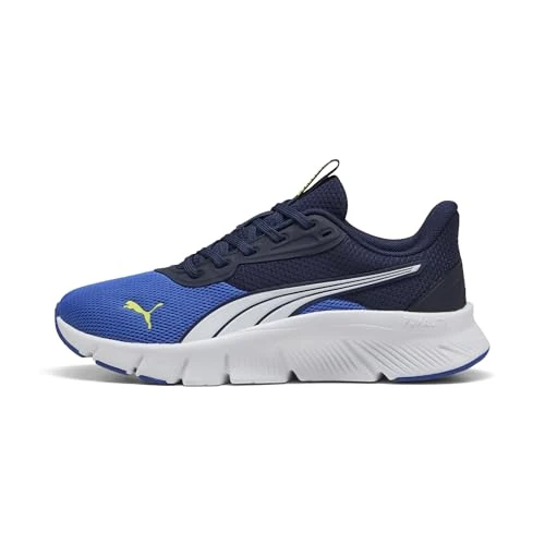 Puma - FLEXFOCUS Lite Modern JR, Zapatillas Unisexo, Vivid Blue-Puma White,