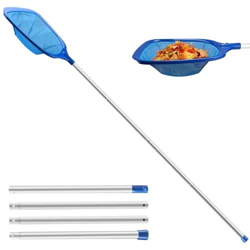 Tijdelijke aanbieding: Jsdoin Zwembadschepnet 161 cm lang met telescoopstang, 14,5 cm diep schepnet fijnmazig - voor vijver, algen en Bestway-zwembaden, spa, vijvers, whirlpools van 16.99 € naar 16.99 € (0.00% korting)