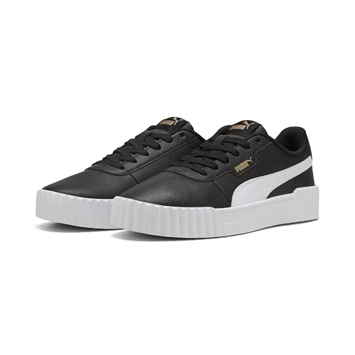 Zeitlich begrenztes Angebot: Puma Carina 3.0, Weiblich Sneaker, Puma Black-Puma White-Puma Gold, von 59.95 € auf 35.94 € (40% Rabatt)