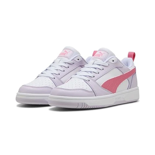 Offerta a tempo: Puma Puma Rebound V6 Lo JR - Scarpe da Ginnastica Unisex, Lilac Frost-Magic Rose-Puma White, - 0.00% da 35.05 € a 35.05 €