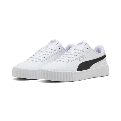 Limited offer: PUMA Women's Carina 3.0Sneaker, 3 0 White Black Gold, 8 US from 59.95 EUR to 46.00 EUR (save 23%)