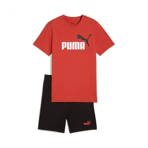 PUMA Ess 2 Color No. 1 Logo Tee And Shorts Set B Trajes de punto Niños (Pack de 1)