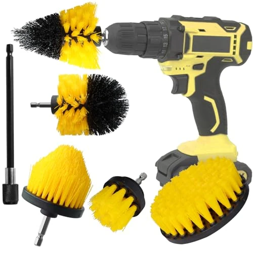 Limited-time offer: 4 Piece Drill Brush Attachment Set-Drill Brush Cleaning Brushes Set Power Scrubber Cleaning Kit for Grout Shower Tub Tiles Corners Bathroom and Kitchen Surface (6) from 11.38 GBP to 10.81 GBP (save 5%)