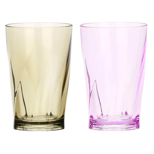 Offerta a tempo: THUN, Set 2 Bicchieri in Acrilico, Linea Florianne SS24, Idea Regalo per la Cucina, 25 cl di Capienza - 46% da 14.90 € a 7.99 €