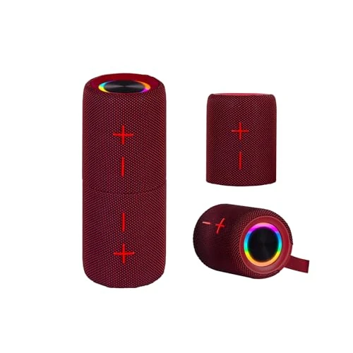 Limited-time offer: Trevi XR 8A44 Double Portable Amplified Speaker 10W x 2, Wireless Speaker Separable into 2 Units, Micro SD, AUX-IN, Wireless Audio 5.3, IPX5, Built-in Battery, Red from 45.16 £ to 45.16 £ (save 0.00%)