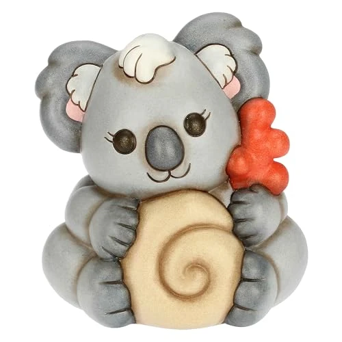 Offerta a tempo: THUN, Koala Sydney con Conchiglia e Corallo in Ceramica Decorata a Mano, Versione Grande, Statuine da Collezione, Linea Mare da Amare, 12.6 x 10 x 14 cm h - 41% da 59.90 € a 35.49 €