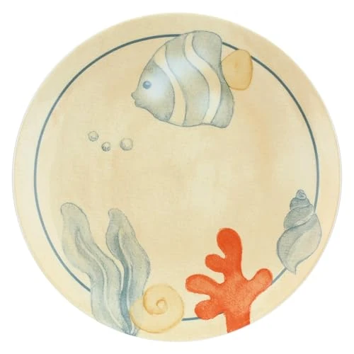 THUN, Porseleinen Taartbord, lijn zee om lief te hebben, huis en keuken, cadeau-idee voor de keuken, Ø 32 cm