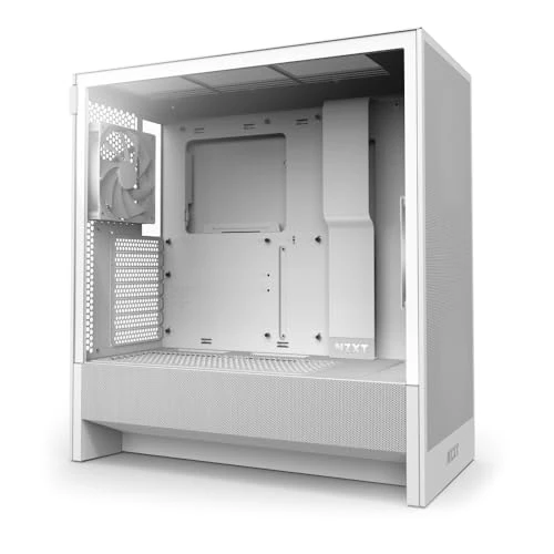 Offerta a tempo: NZXT H5 Flow - Case PC Mid-Tower ATX Compatto - Bianco - 0.00% da 103.90 € a 103.90 €