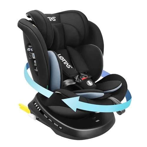 Oferta limitada: LETTAS i-Size Silla de Coche Isofix Giratoria 360° Grupo 0+/1/2/3, 0-12 años, 0-36 kg, 40-150 cm ECE R129 de 154.99 EUR a 131.74 EUR (ahorro 15%)