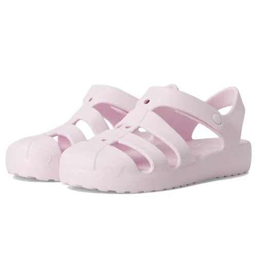 Offerta a tempo: Crocs Classic Fisherman T, Sandali Unisex - Bambini e Ragazzi, Pink Milk, 25/26 EU - 18% da 29.99 € a 24.49 €