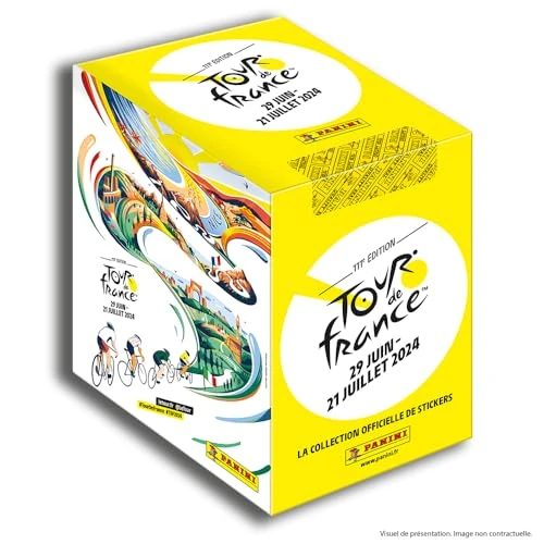 Offerta a tempo: Panini Tour DE France 2024 - Confezione da 36 tasche, 004870BOX36F - 15% da 44.20 € a 37.54 €
