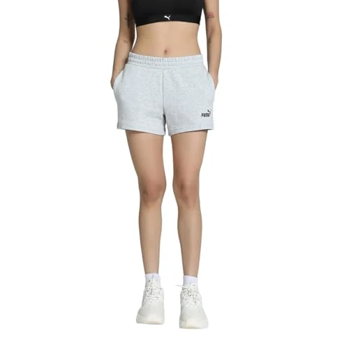 Limited-time offer: PUMA ESS Small No. 1 Logo 4'' Shorts TR Light Gray Heather from 22.00 £ to 13.06 £ (save 41%)
