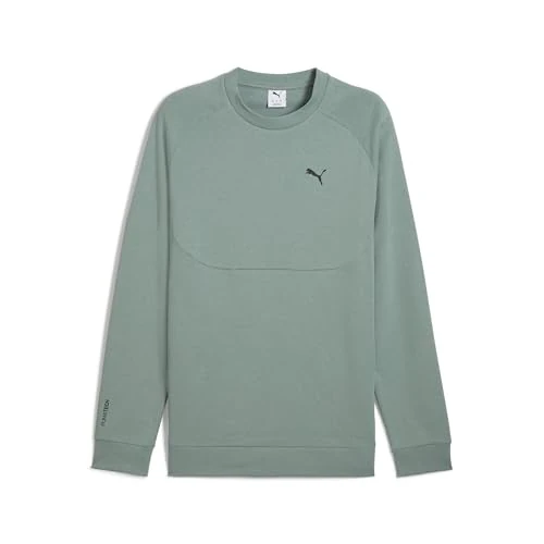 Offerta a tempo: Puma PUMATECH Crew Dk, Felpe dell'equipaggio Uomo, Green Moon, - 20% da 59.95 € a 47.99 €