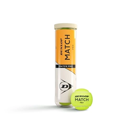 Offerta a tempo: DUNLOP Pallina da tennis Match Pro per sabbia, campo duro e prato, Esclusiva Amazon, 3 x 4 palline - 36% da 8.49 € a 5.43 €