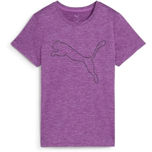 Offerta a tempo: PUMA W TAD Essential Heather Logo Tee, Magliette Unisex - Adulto, Wild Berry Heather, - 26% da 24.95 € a 18.42 €