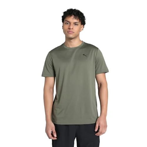 PUMA M TAD Essentials Solid CAT TEE (LC mały kot) Loden Green