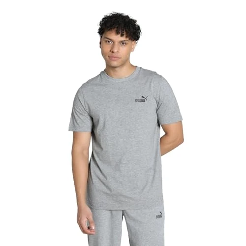 Offre limitée : PUMA ESS Small No. 1 Logo Tee, T-Shirts Mixte, Medium Gray Heather, de 22.95 € à 20.95 € (9% de remise)