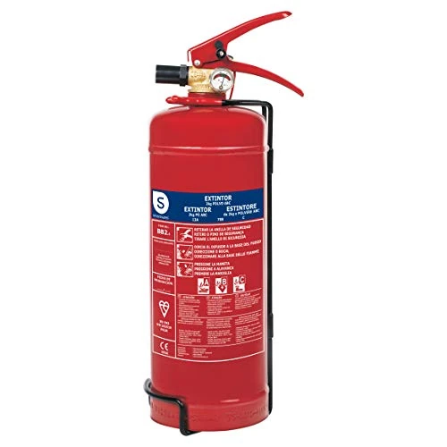 Limited-time offer: Smartwares Powder extinguisher - 2 kg - for ABC fires - Suitable for vehicles & homes - With mounting bracket from 21.99 GBP to 21.99 GBP (save 0%)