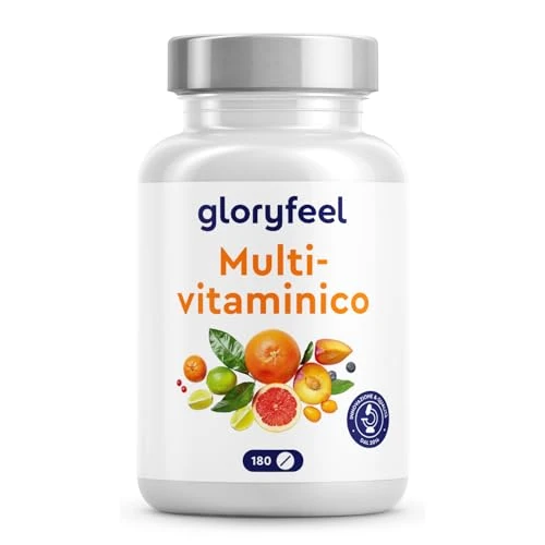 Offerta a tempo: Multivitaminico Integratore Completo, 180 Compresse per 6 Mesi di Scorta — 24% da 12,99 € a 9,87 €